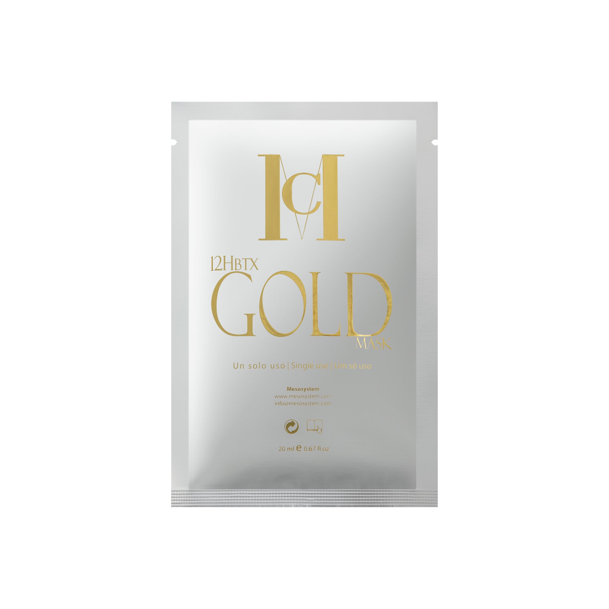 Gold Leaf Hydrogel Face & Neck Mask